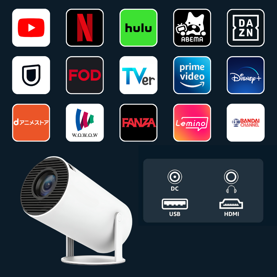 大特価 超小型 180°回転 プロジェクター youtube Netflix 大特価 超小型 180°回転 プロジェクター youtube Netflix